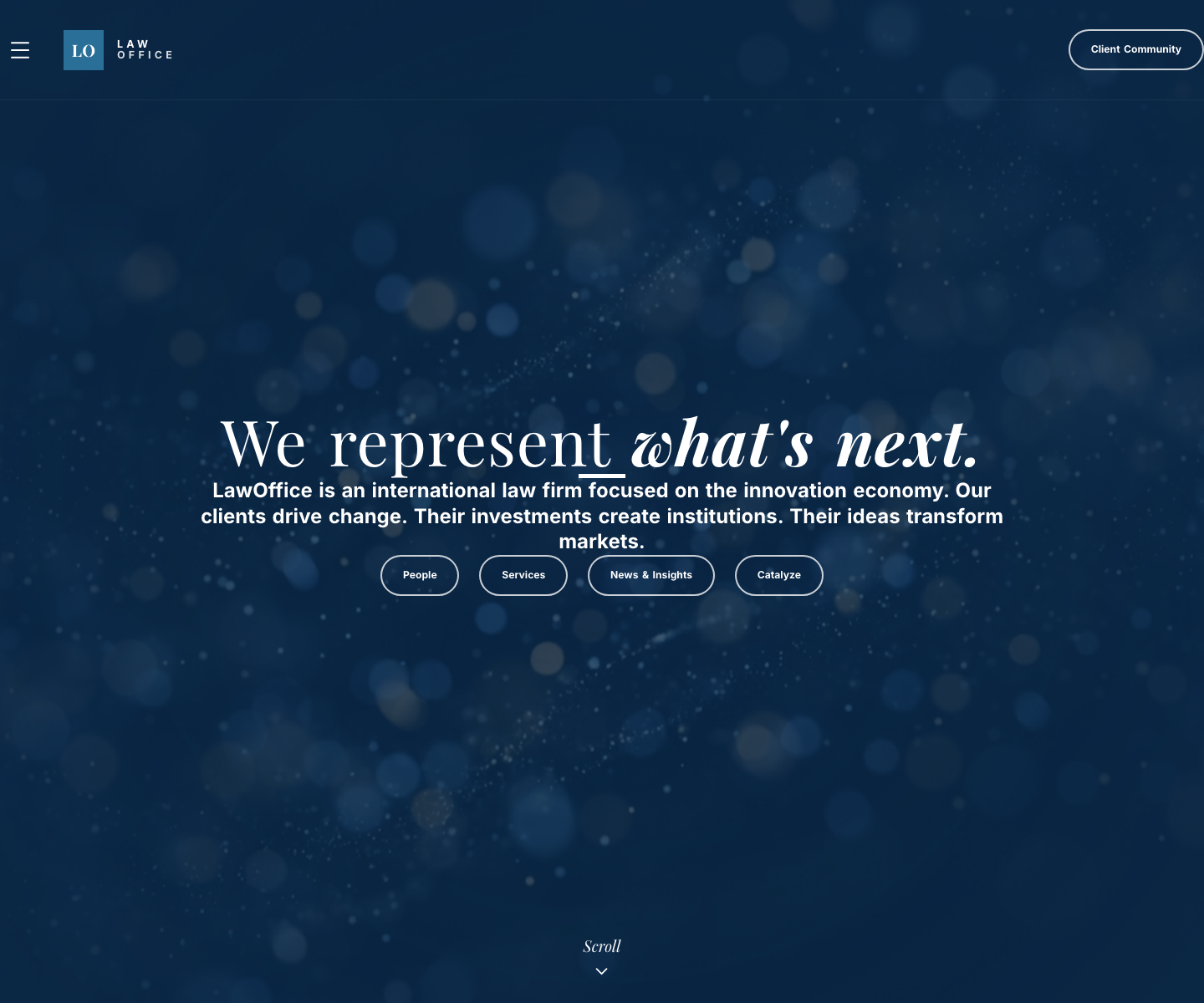 Law Office 1 website template screenshot